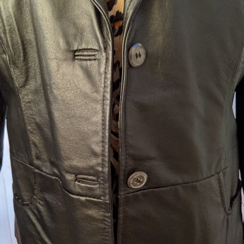 Kim Rogers Women's Genuine Leather Jacket Size M - Picture 2 of 8